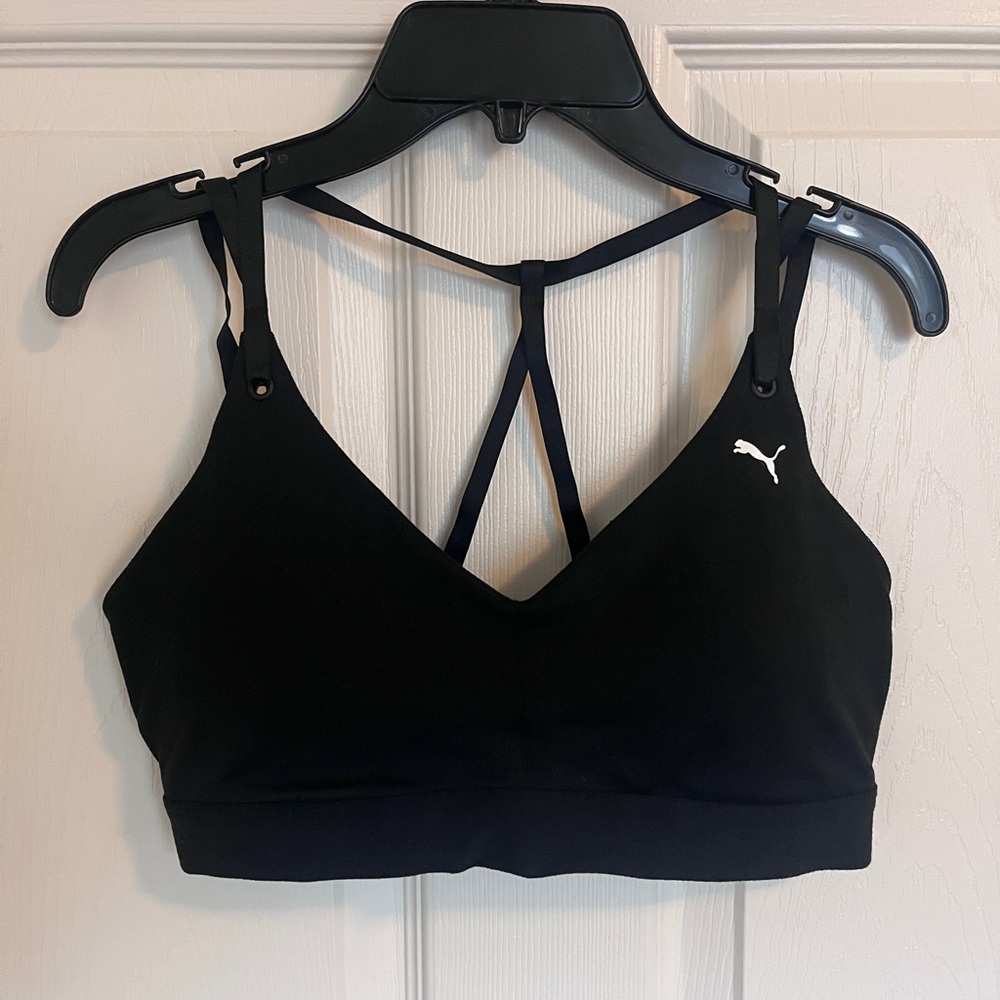 NWOT Puma Black Strappy Sports Bra